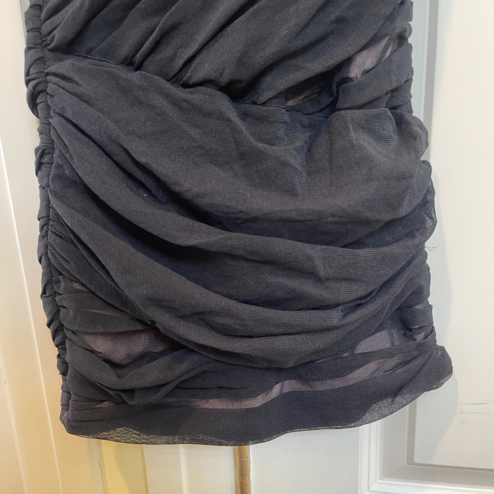 2B.Rych Black Bandage Mesh Mini Strapless Dress - Picture 5 of 8